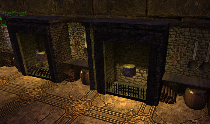 Some cooking stations